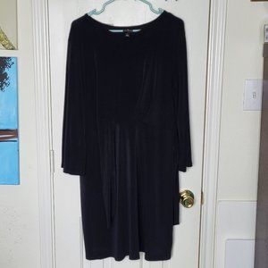 Black Wrap Dress with Tie Size L